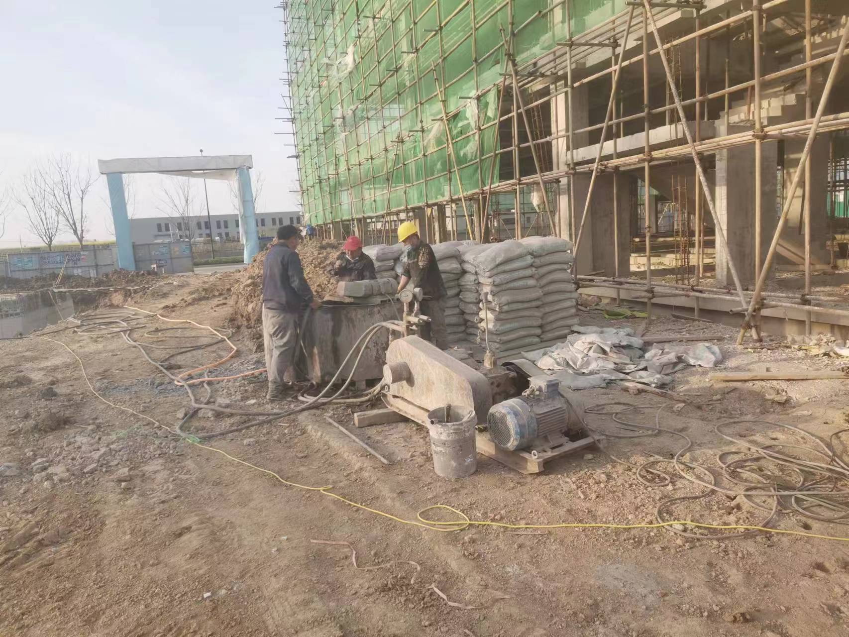 洪山别墅下沉注浆